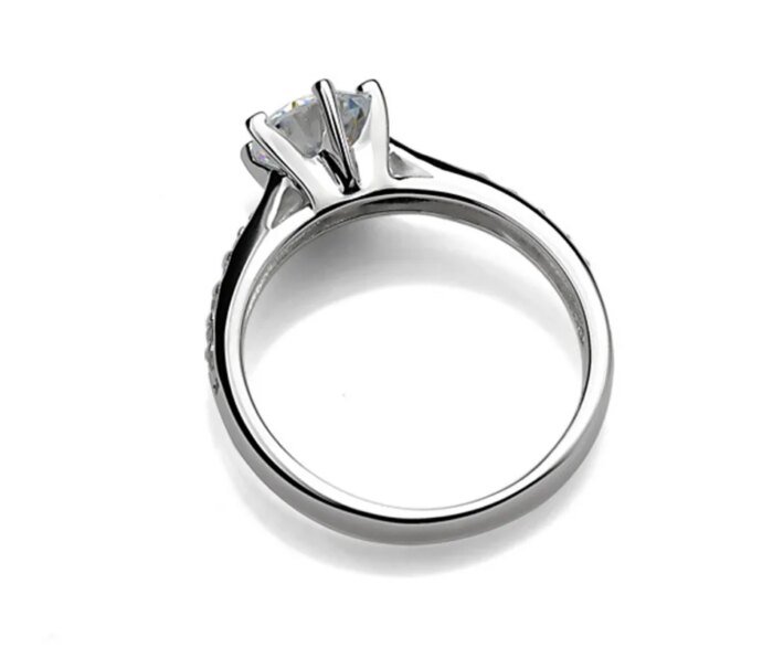 Lyxig 925 sterling silver klassisk ring för kvinnor - Bild 4
