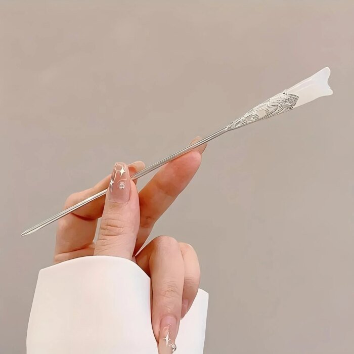 Elegant hårklämma i kinesisk stil med tofsar - Bild 3