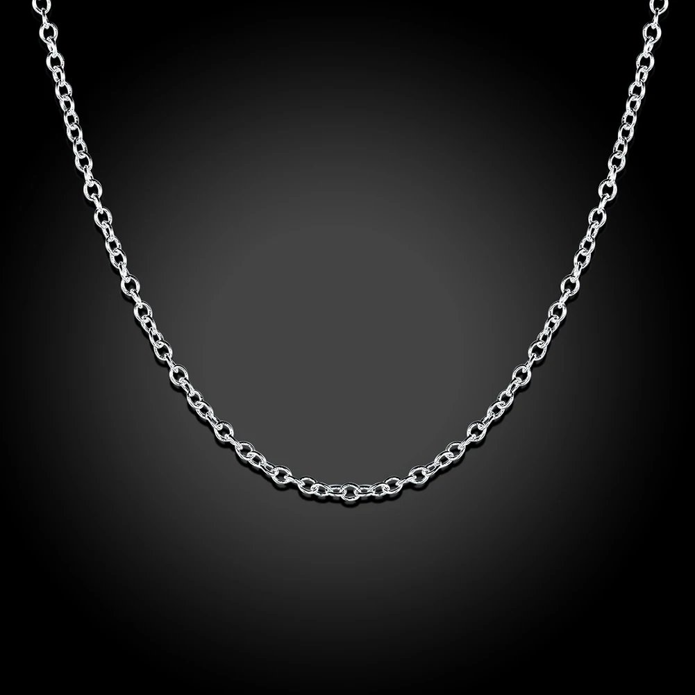 10-pack grossistparti med 925 sterling silver ormkedjehalsband