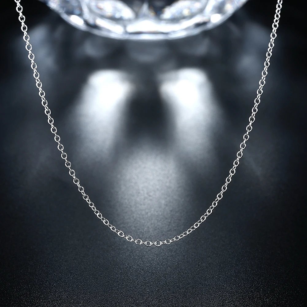 10-pack grossistparti med 925 sterling silver ormkedjehalsband