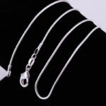 10-pack grossistparti med 925 sterling silver ormkedjehalsband - Bild 4