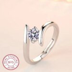 Ring i 925 Sterling Silver med Zirkon