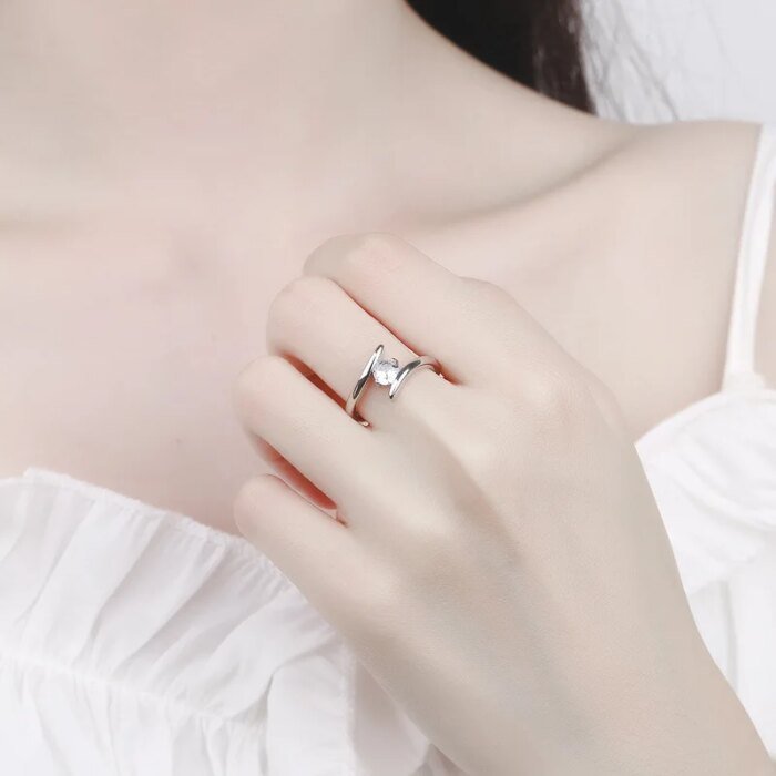 Ring i 925 Sterling Silver med Zirkon - Bild 2