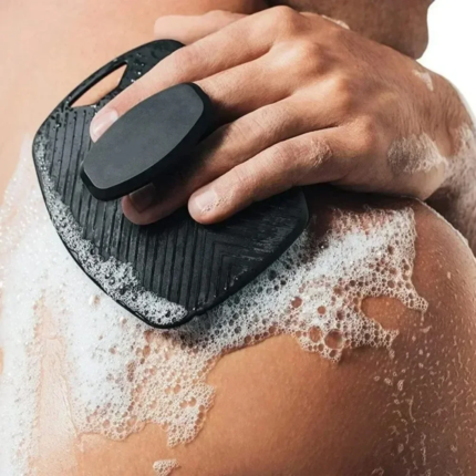 1 st mjuk kroppsrengöringsborste i silikon för exfoliering