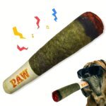 Interaktiv Piperande Hundleksak i Plysch Cigarrdesign