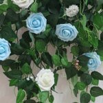 25 st konstgjorda rosor med stjälk - Bild 5