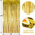 Metallisk tinsel-fransgardin (folie) – festbakgrund - Bild 2