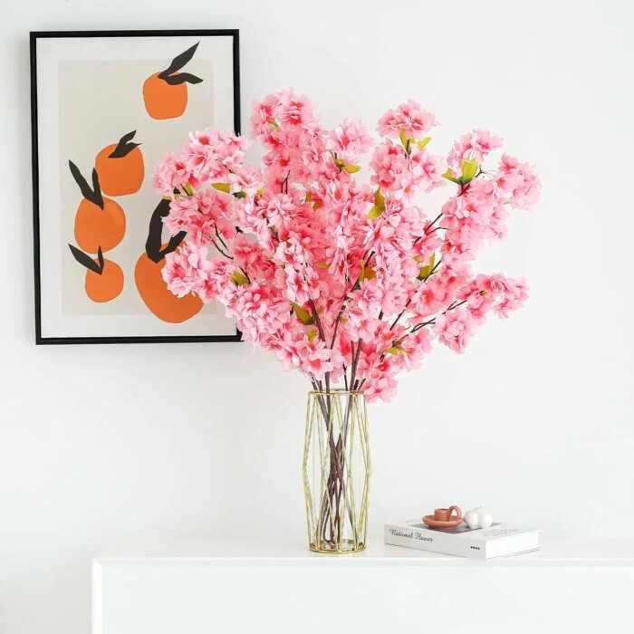 Sakura konstgjord blomsterbukett - Bild 2