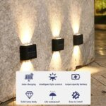 Solcellsdriven vägglampa för utomhusbruk - Bild 2