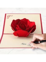3D Pop-Up Grattiskort med rosor - Bild 5
