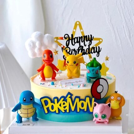 13 delar/set Pokémon Tårtdekorationer