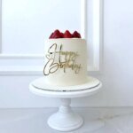 Ins Guld Happy Birthday Tårtdekoration - Bild 2