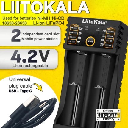 LiitoKala Lii-202 Batteriladdare