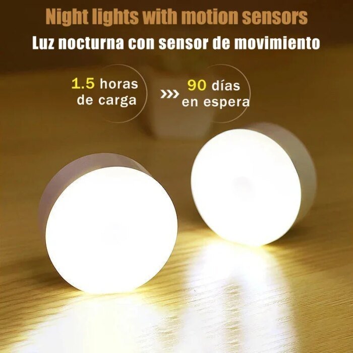 Trådlös LED-nattlampa med rörelsesensor - Bild 2
