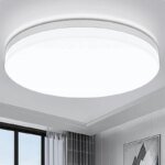 Ultratunn rund LED-taklampa (6500K Dagsljus) – Vattentät och stilren takarmatur