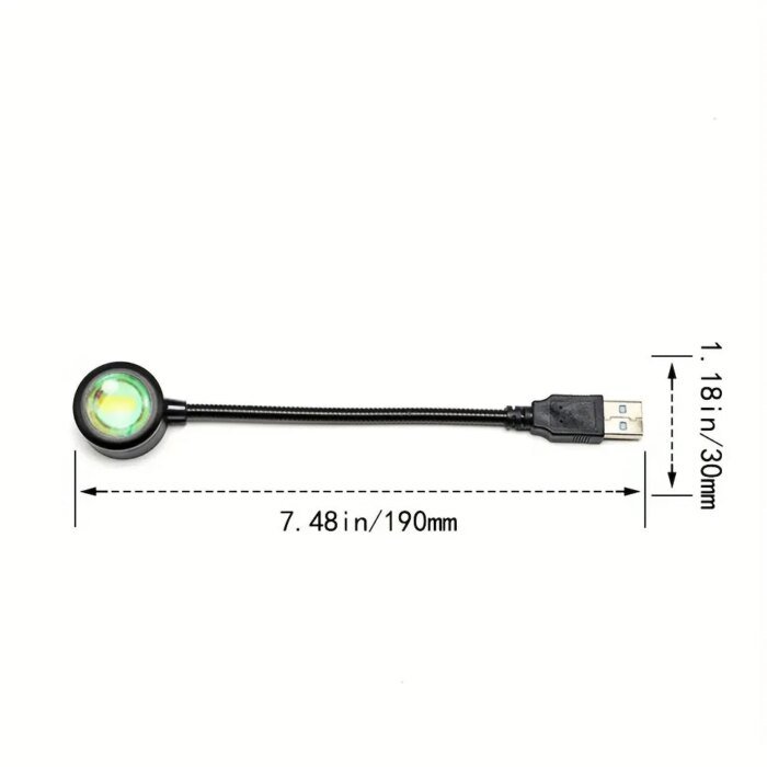 USB Sunset Lamp – Projektorlampa för solnedgångs- & stämningsbelysning - Bild 2