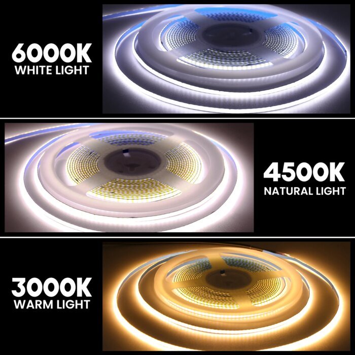 Ultrasmal COB LED-strip (USB, 5V) – Flexibel ljusslinga (3/5/8mm) med sömlöst ljus - Bild 2