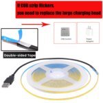 Ultrasmal COB LED-strip (USB, 5V) – Flexibel ljusslinga (3/5/8mm) med sömlöst ljus - Bild 4