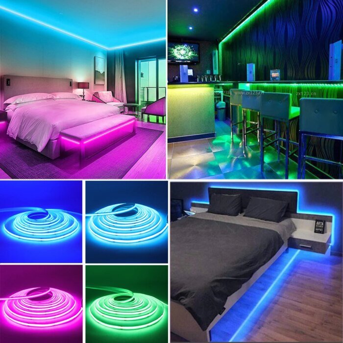 Ultrasmal COB LED-strip (USB, 5V) – Flexibel ljusslinga (3/5/8mm) med sömlöst ljus - Bild 3