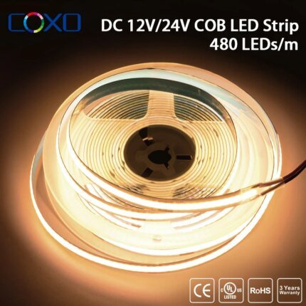 UL-listad COB LED-strip (12V / 24V) – Högkvalitativ och flexibel ljusslinga