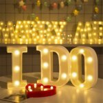 Lysande LED-bokstäver & siffror – Dekorativ nattlampa och ljusbokstav - Bild 4
