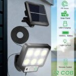 Separerad solcellslampa med rörelsesensor (72 COB) - Bild 2