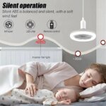 2-i-1 LED-takfläkt med lampa (E27) – Steglöst dimbar fläktlampa med 3 hastigheter - Bild 5
