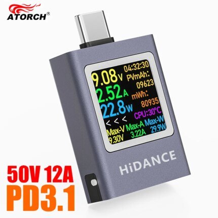 13-i-1 DC 4,5–50V 0–12A multifunktionell digital display DC-spänning