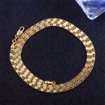 Modehalsband i 18K guld – 2 mm sidokedja - Bild 4
