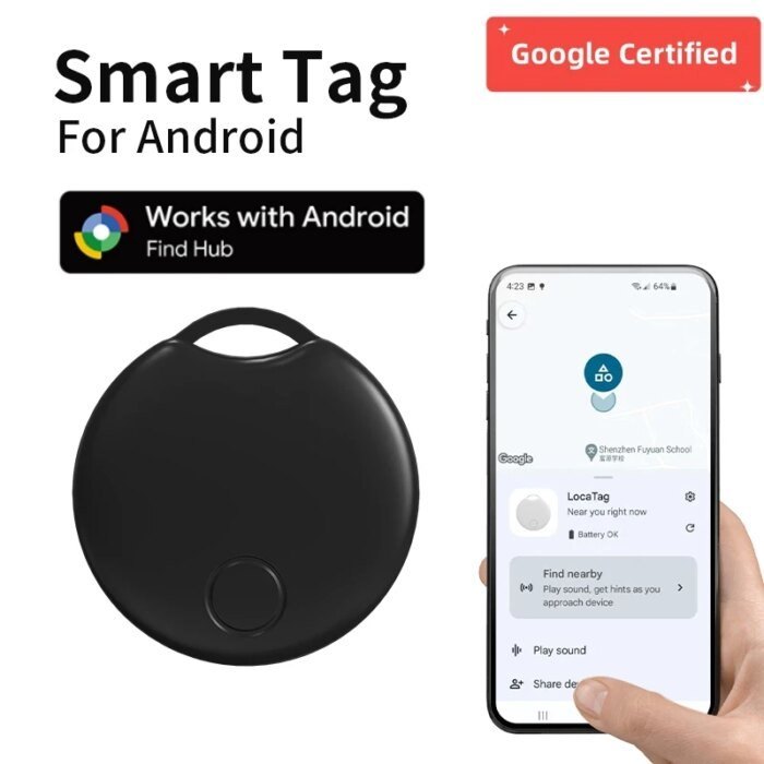 RSH Smart GPS-spårare för Android, Google-certifierad tagg för Googles Find Hub-app - Bild 3