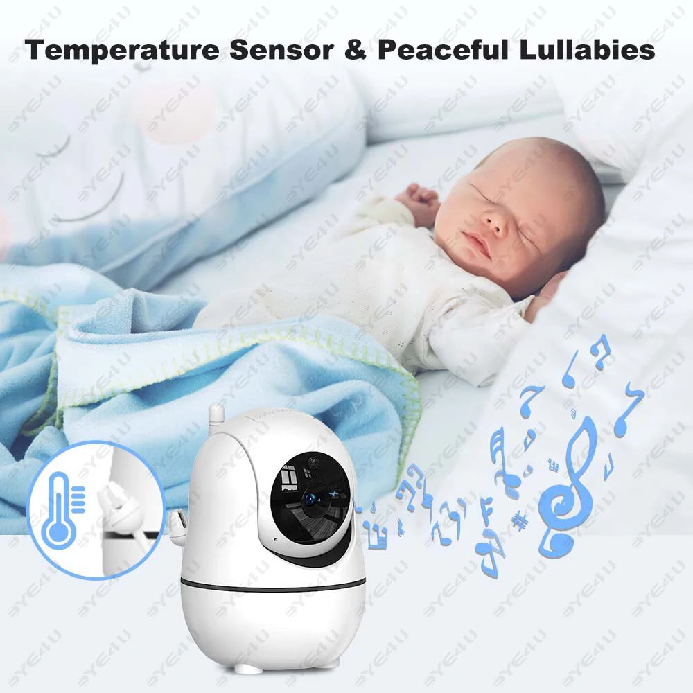 5-tums videobabymonitor med kamera