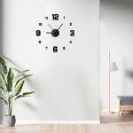 Kreativ ramlös DIY väggklocka – väggdekal - Bild 4
