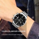 Lyxig Quartz-Herrklocka med Datumvisning – Elegant Businessklocka - Bild 4