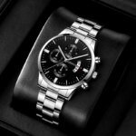 Lyxig Quartz-Herrklocka med Datumvisning – Elegant Businessklocka - Bild 3
