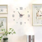 3D Kreativ Ramlös Väggklocka – Stor DIY-Klocka med Väggdekaler - Bild 3