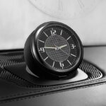 Mini Bilklocka med Självlysande Visare – Analog Quartz-Klocka