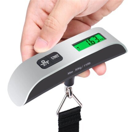 Bärbar digital våg med LCD-display 110 lb / 50 kg