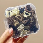 5/10/20/30 st beige mixpack små hårklämmor – söta håraccessoarer för tjejer