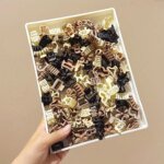 5/10/20/30 st beige mixpack små hårklämmor – söta håraccessoarer för tjejer - Bild 2