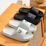 Sommartofflor för herr och dam – mode slippers med liten björn - Bild 2