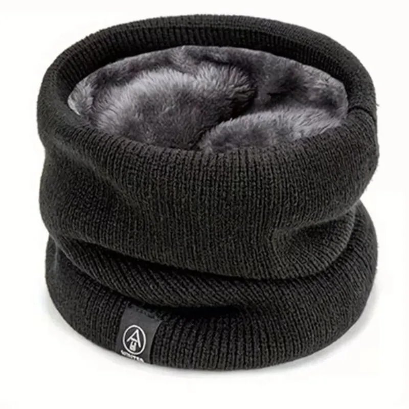 Stickad halsvärmare – sportscarf, mjuk och varm ansiktsmask/halsduk för kvinnor och män