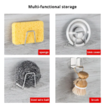 Diskho-organisatör i rostfritt stål – svamphållare - Bild 2