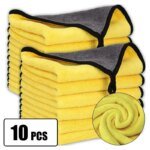 Mikrofiberhandduk för biltvätt – 30×30/60 cm, rengörings- och torkduk för bil