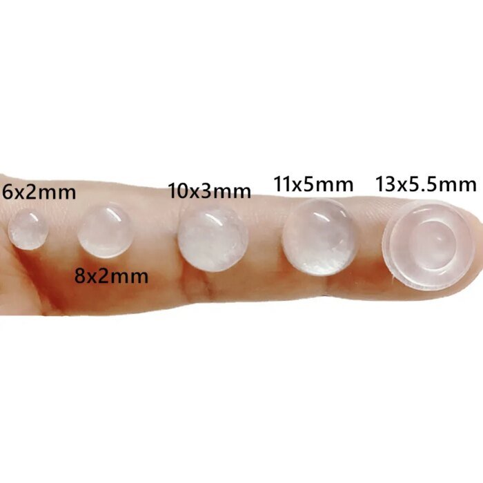 100 st självhäftande dörrstopp i gummi - Bild 4