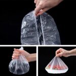 Återanvändbara/engångs matlock i plast, plastfolie-överdrag med elastisk kant - Bild 3