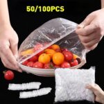 Återanvändbara/engångs matlock i plast, plastfolie-överdrag med elastisk kant