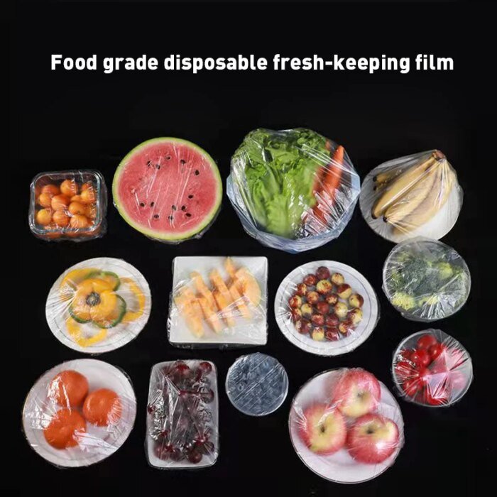 Återanvändbara/engångs matlock i plast, plastfolie-överdrag med elastisk kant - Bild 5