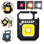 Mini LED-ficklampa med magnet, COB-utomhuslampa för camping och arbete - Bild 3