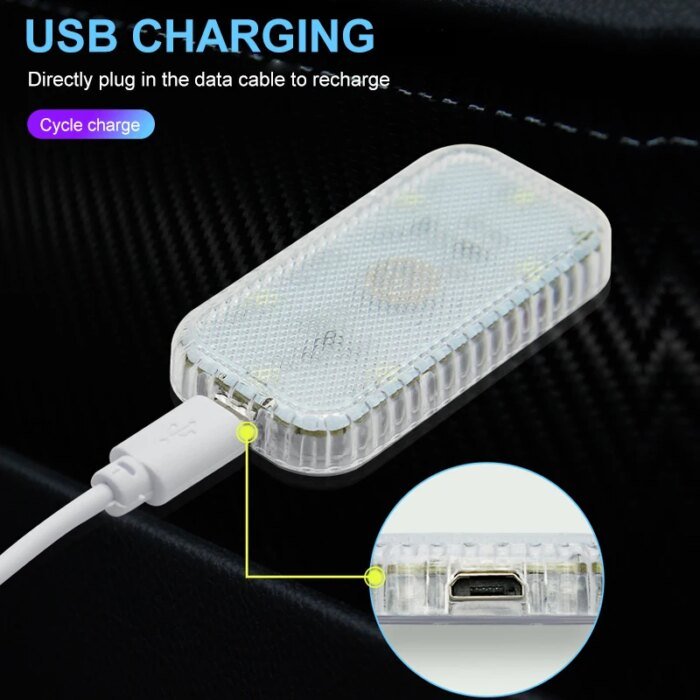LED Touch Light Mini – trådlös bilinteriörbelysning - Bild 2