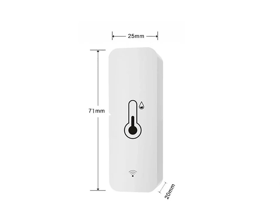 Tuya WiFi/Zigbee Temperatur- och Luftfuktighetssensor